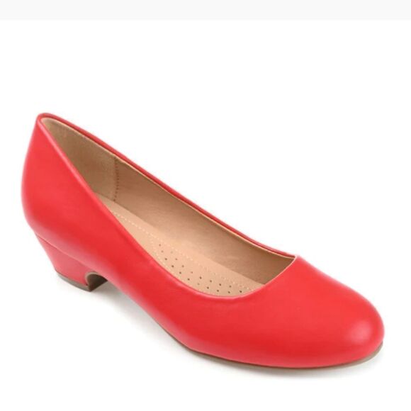 BRAND NEW SOFFT STYLE  ROUND TOE BLOCK KITTEN HEEL PUMP - Picture 9 of 16